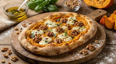 Farcitura Zucca, Gorgonzola e Noci per pinsa romana — ingredienti e preparazione