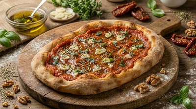 Farcitura Marinara Aglio e Olio per pinsa romana — ingredienti e preparazione